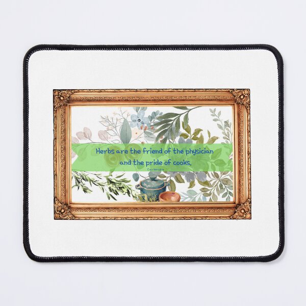 Item preview, Charlemagne Quote Herbs designed and sold by CrazyCatChick.