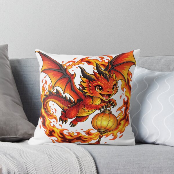 Item preview, Fire dragon with golden lantern designed and sold by SasukiMedia.