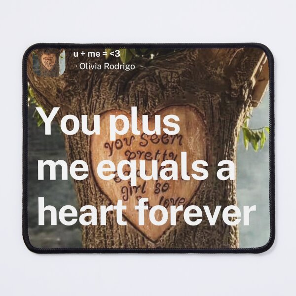 Item preview, u + me = <3 - Olivia Rodrigo designed and sold by Milkshake33.
