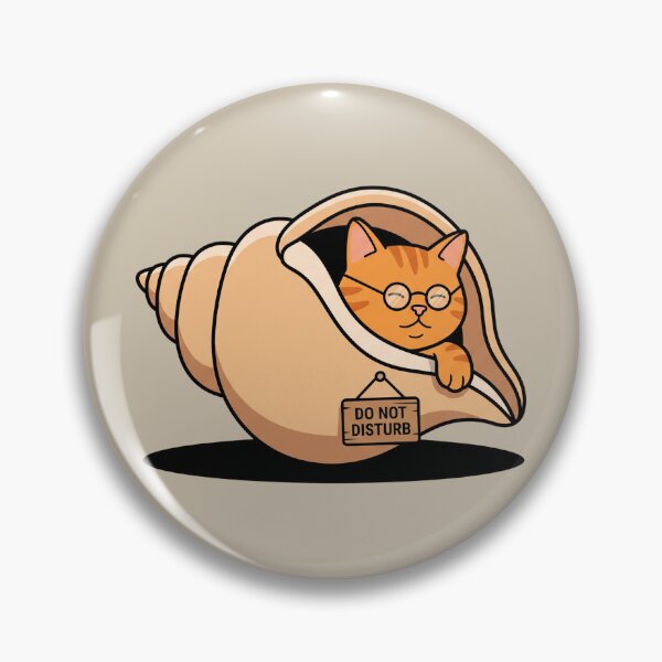 Item preview, Hermit Cat In A Shell Do Not Disturb designed and sold by Rare By Hero.