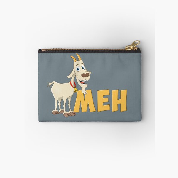 Item preview, Funny Goat Saying MEH – Cartoon Animal Humor designed and sold by Stef Ringoot, cartoons and illustrations.