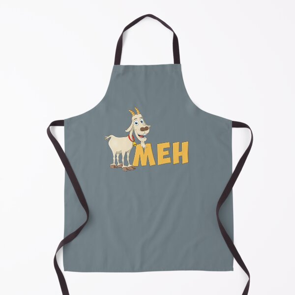 Item preview, Funny Goat Saying MEH – Cartoon Animal Humor designed and sold by Stef Ringoot, cartoons and illustrations.