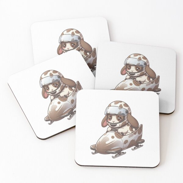 Item preview, Cute Bunny Bobsled Racing Sled designed and sold by Ella_Sketch.