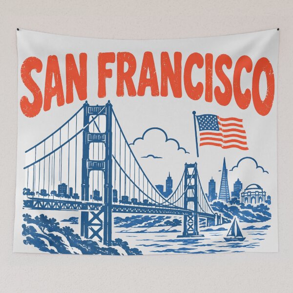 Item preview, San Francisco Retro City designed and sold by HowToCanadian.