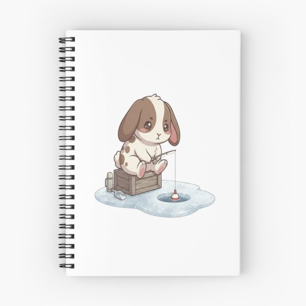 Item preview, Cute Bunny Ice Fishing Winter designed and sold by Ella_Sketch.