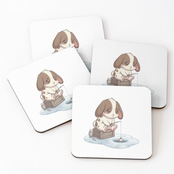 Item preview, Cute Bunny Ice Fishing Winter designed and sold by Ella_Sketch.