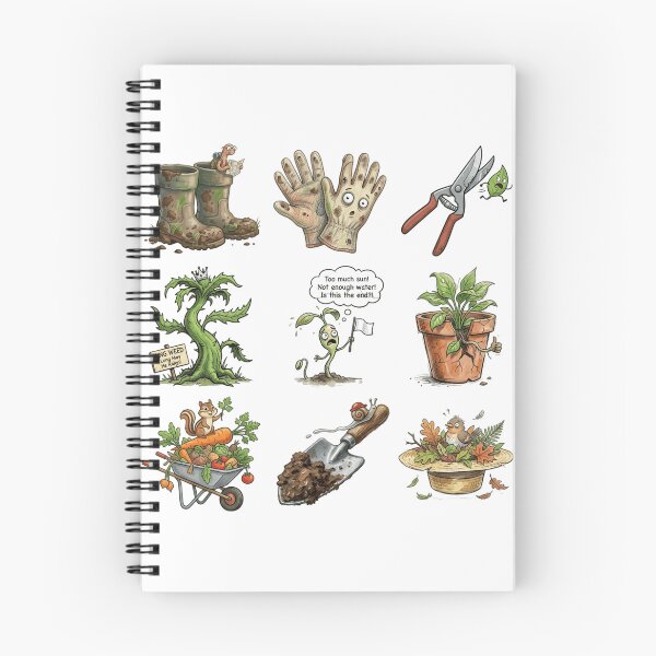 Item preview, Dramatic Plant Parent Secret Life of the Garden Funny Sticker Pack designed and sold by mood-draftsman.