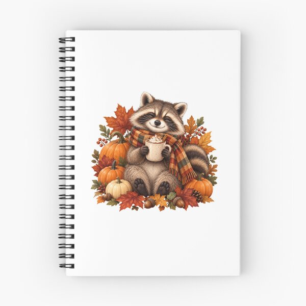 Item preview, Cozy Autumn Raccoon With Hot Cocoa designed and sold by MySthore.