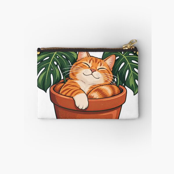 Item preview, Currently Photosynthesizing — Ginger Cat in a Plant Pot designed and sold by thefreezoneart.
