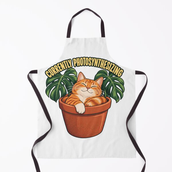 Item preview, Currently Photosynthesizing — Ginger Cat in a Plant Pot designed and sold by thefreezoneart.