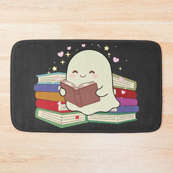 Item preview, Kawaii Ghost Reading Books | Cute Book Lover Ghost with Books designed and sold by Hallowed Artistry.