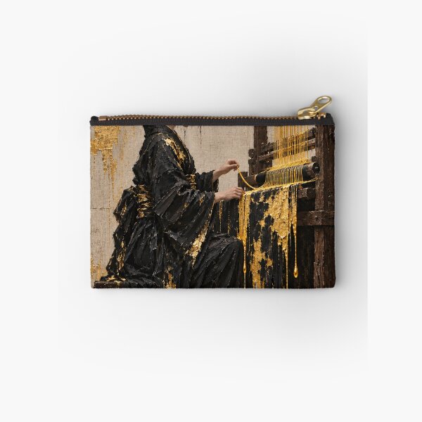 Item preview, Woman Weaving Golden Threads - Gothic Japanese Art designed and sold by MouradStudio.