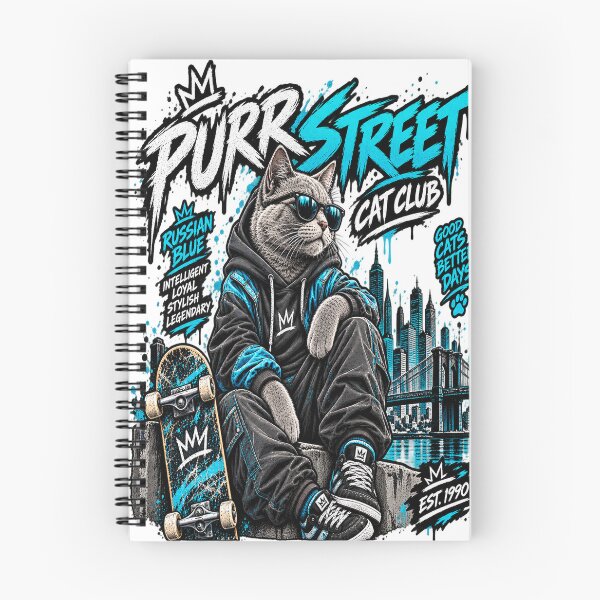 Item preview, Purr Street urban cat skateboard designed and sold by PurrStreet.