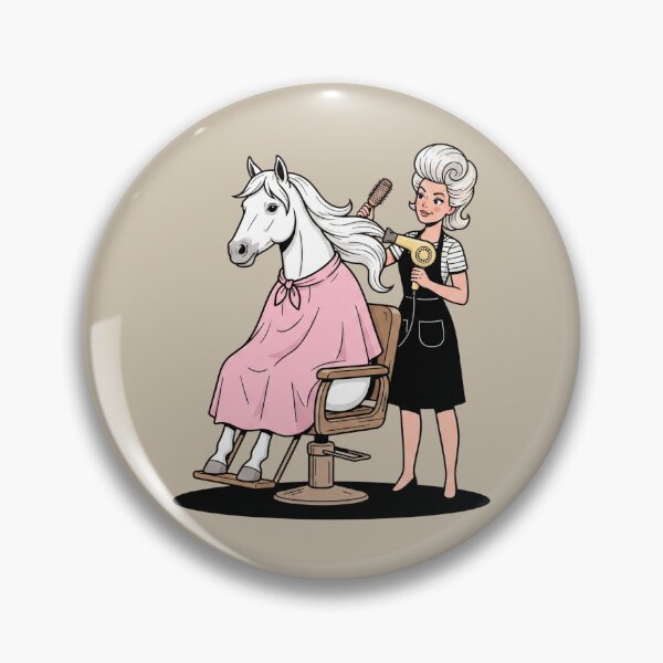 Item preview, Horse Getting A Salon Blowout designed and sold by Rare By Hero.