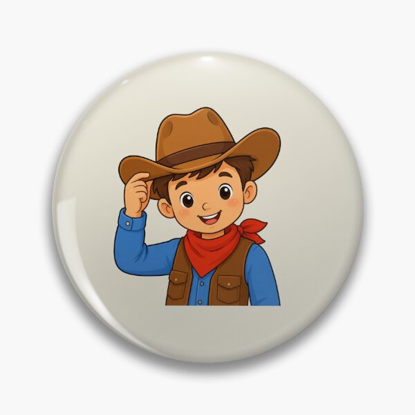 Item preview, Cute Cowboy Boy Illustration with Western Hat and Bandana designed and sold by Theproxmrt.