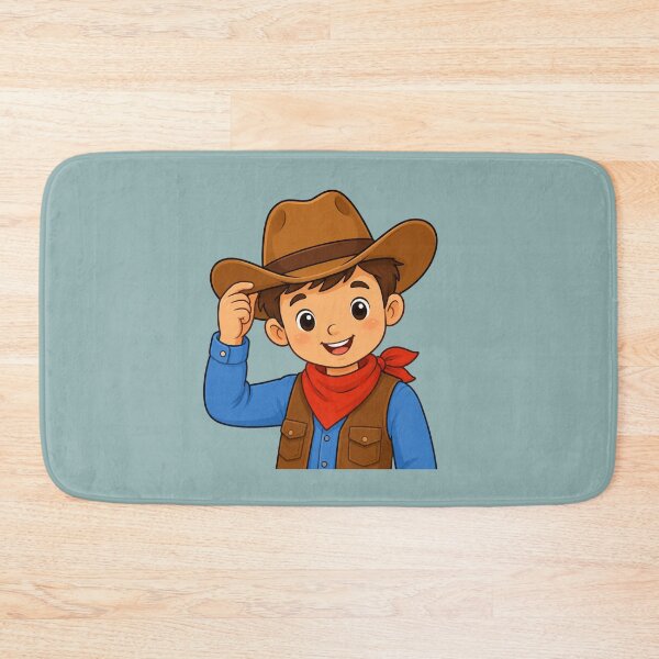 Item preview, Cute Cowboy Boy Illustration with Western Hat and Bandana designed and sold by Theproxmrt.