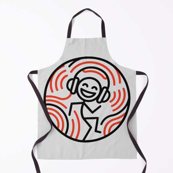 Item preview, Dancing Stick Figure with Headphones designed and sold by ThreadRiotTees.