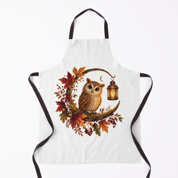 Item preview, Magical Autumn Owl With Golden Lantern designed and sold by MySthore.