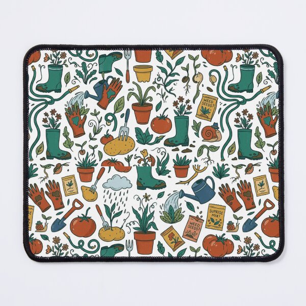 Item preview, Dark Whimsical Garden Seamless Pattern Botanical Art designed and sold by mood-draftsman.