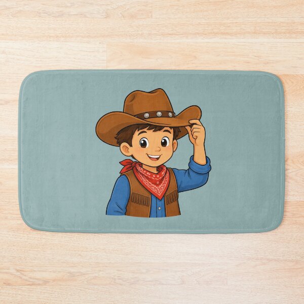 Item preview, Cute Cowboy Kid Illustration with Western Hat designed and sold by Theproxmrt.