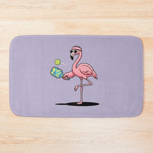 Item preview, Pink Flamingo Playing Pickleball designed and sold by Rare By Hero.