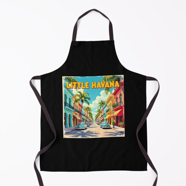 Item preview, Little Havana Miami Usa Vintage-Style Painterly Travel Poster designed and sold by DogsanUnicorns.