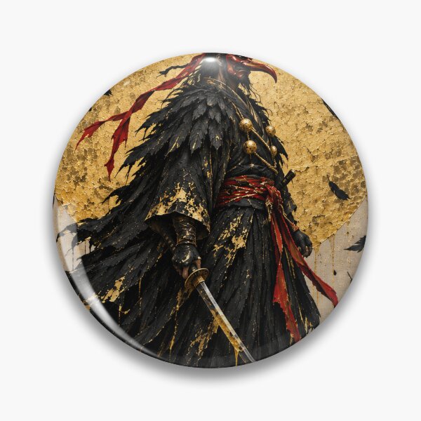 Item preview, Red Beaked Mask and Black Feathers - Dark Samurai designed and sold by MouradStudio.
