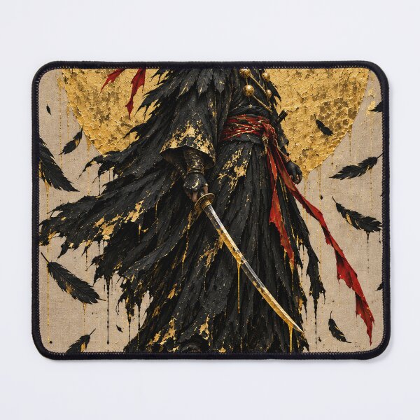 Item preview, Red Beaked Mask and Black Feathers - Dark Samurai designed and sold by MouradStudio.