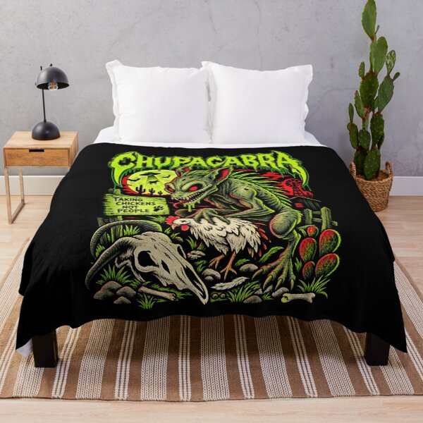Item preview, Chupacabra Chicken Ranch – Creepy Cryptid Night Creature designed and sold by SidTastic .