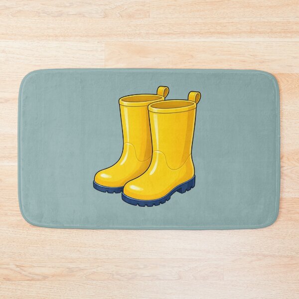 Item preview, Cute Yellow Rain Boots Illustration for Rainy Day Lovers designed and sold by Theproxmrt.