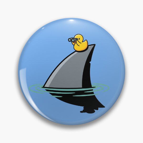 Item preview, Duck Riding A Shark With Binoculars designed and sold by Rare By Hero.