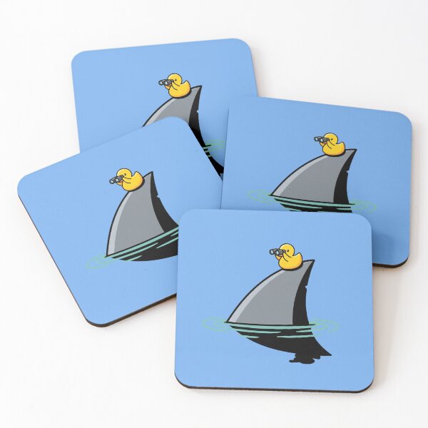 Item preview, Duck Riding A Shark With Binoculars designed and sold by Rare By Hero.
