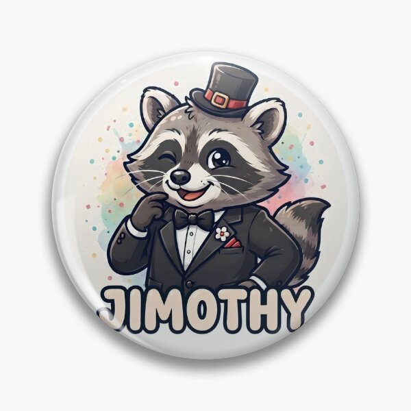 Item preview, Jimothy The Gentleman Raccoon Funny Meme Sticker Cute Animal Art designed and sold by BS Creations.