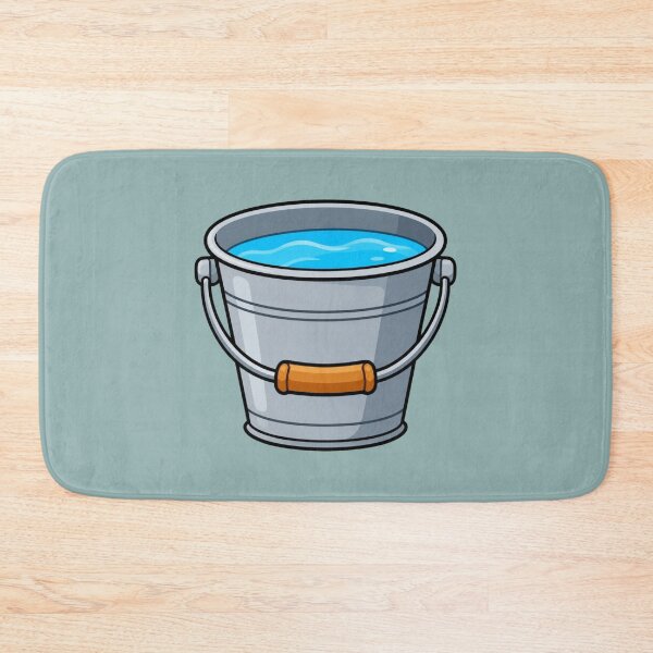 Item preview, Water Bucket Illustration with Blue Water for Farm and Chore Theme designed and sold by Theproxmrt.