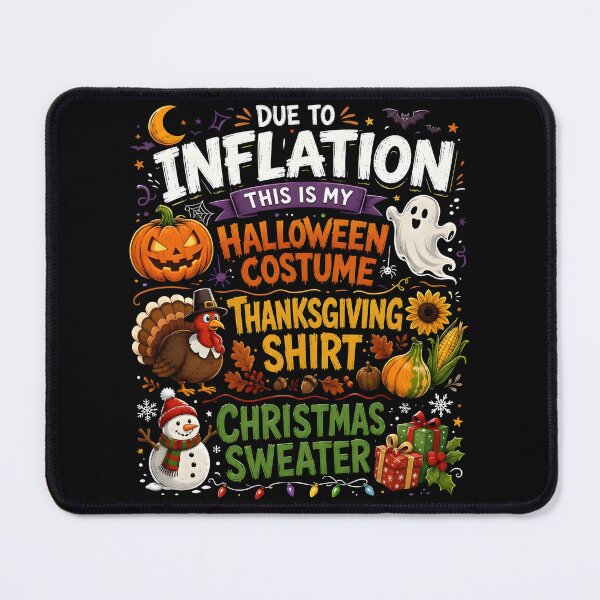 Item preview, Due To Inflation Halloween Thanksgiving Christmas Sweater designed and sold by Arens ★★★★★.