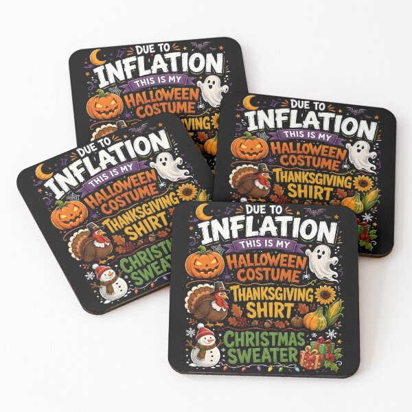 Item preview, Due To Inflation Halloween Thanksgiving Christmas Sweater designed and sold by Arens ★★★★★.