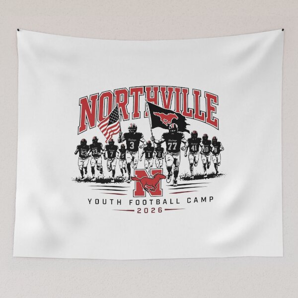 Item preview, Northville High School Mustangs Northville Youth Football Camp 2026 designed and sold by ismaelgeme.