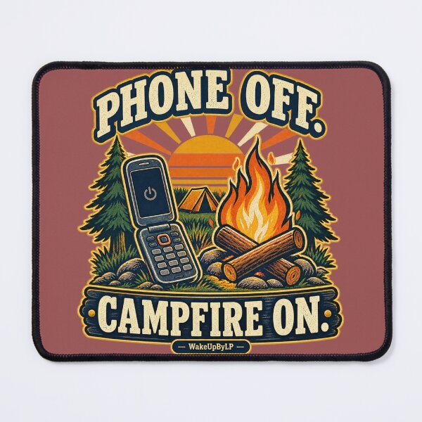 Item preview, Phone Off Campfire On Retro Camping+ designed and sold by WakeUpByLP.