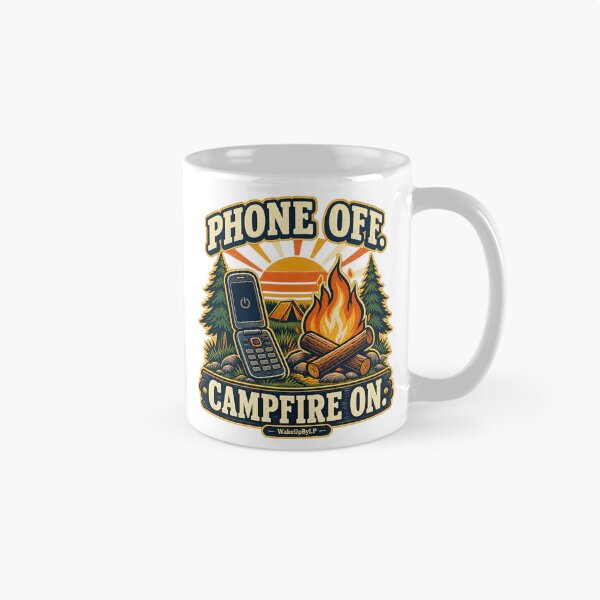Item preview, Phone Off Campfire On Retro Camping+ designed and sold by WakeUpByLP.