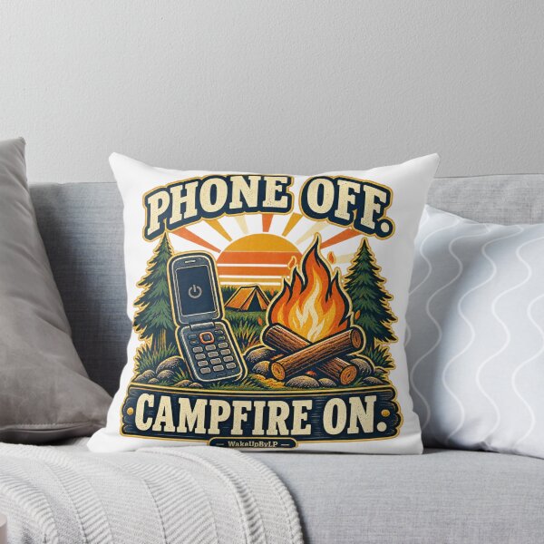 Item preview, Phone Off Campfire On Retro Camping+ designed and sold by WakeUpByLP.