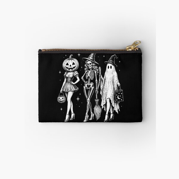 Item preview, Vintage Halloween Trio Pumpkin Skeleton Ghost Art designed and sold by Arens ★★★★★.