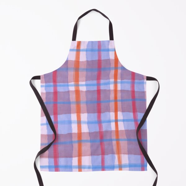 Item preview, Pastel Watercolor Plaid Pattern - Cute Pink Blue & Orange Tartan Check designed and sold by Caterina@.