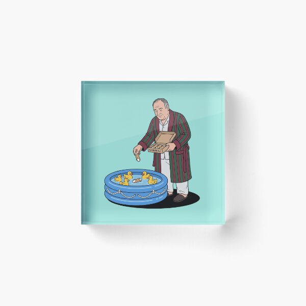Item preview, Mob Boss In A Bathrobe Feeding Ducks designed and sold by Rare By Hero.