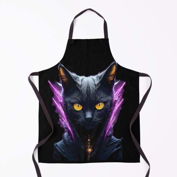 Item preview, Black neon cat, enveloped by the abyss designed and sold by KunstGeist.