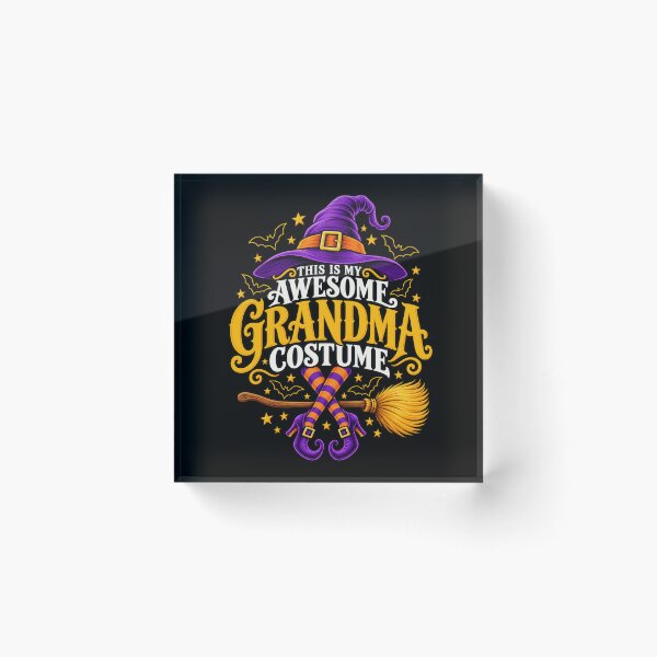 Item preview, This is My Awesome Grandma Costume Halloween Witch Women T-Shirt designed and sold by Trendably.