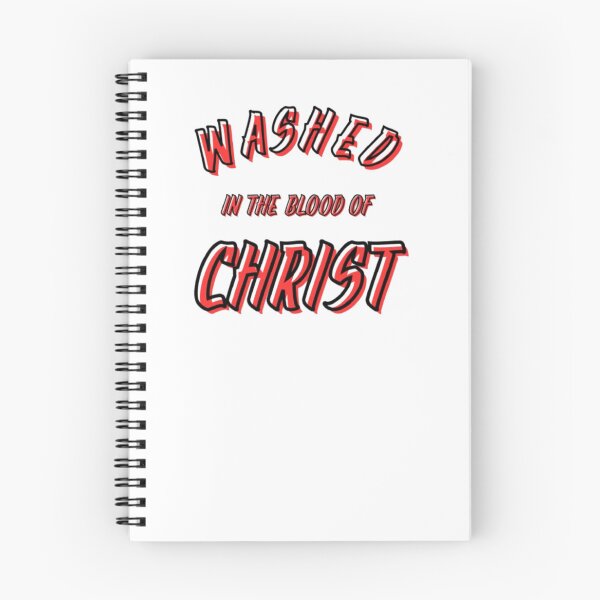 Item preview, Washed In The Blood Of Christ - Bold Christian Faith Red Lettering designed and sold by PoppaBear71.