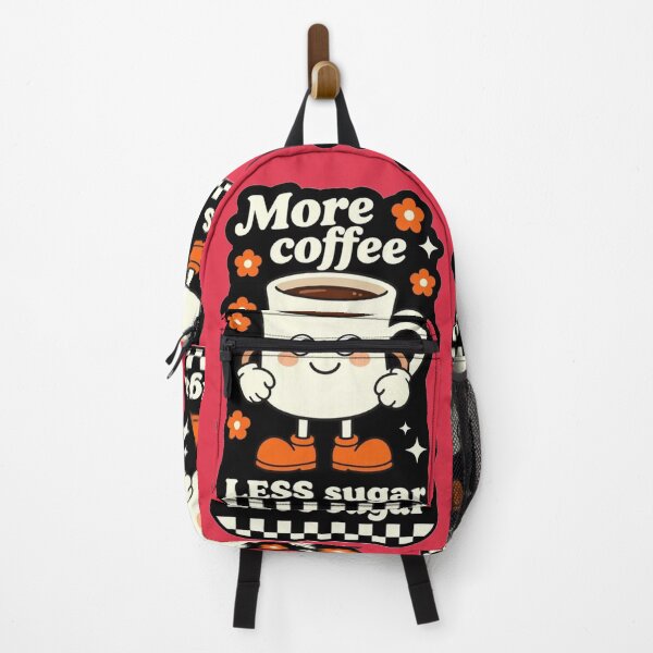 Item preview, More Coffee Less Sugar Funny Vintage Cartoon Mug T-Shirt | Retro 70s Coffee Art designed and sold by BLUESKY11a.