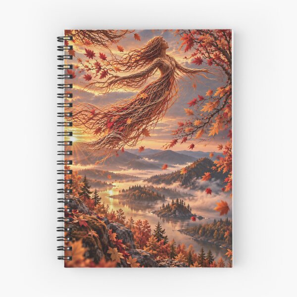 Item preview, Autumn Spirit Floating Over Mountains designed and sold by JUTElCONIC.