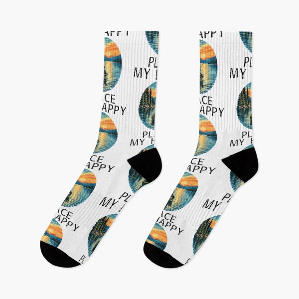 Item preview, My Happy Place (with Black Lettering) designed and sold by VelvetRoom.