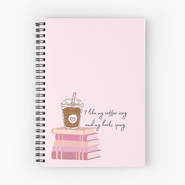 Item preview, I like my coffee icey and my books spicy - bookish humour designed and sold by girlyswantbooks.